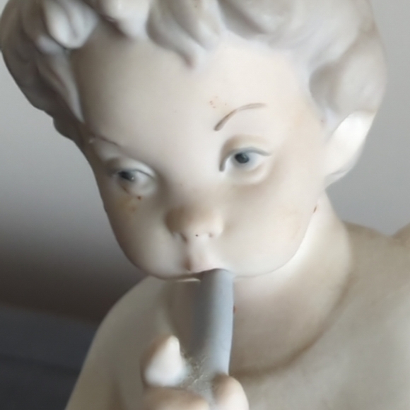 Lladro Angel Cherub With Flute Figurine 7" Marked Matte Finish - Picture 10 of 13